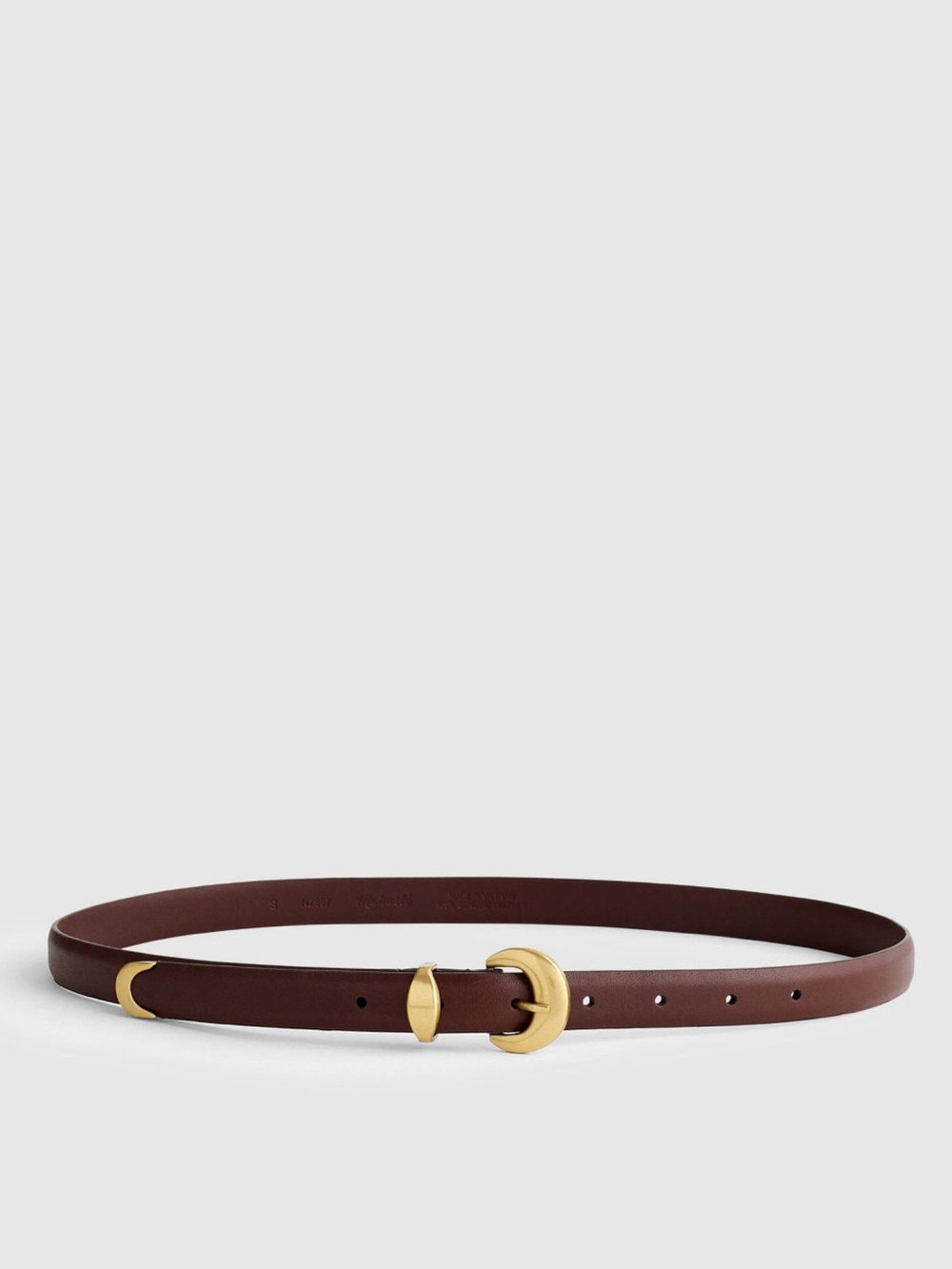 Madewell Women's Lucie Belt in Chocolate Raisin size XS - Picture 3 of 9
